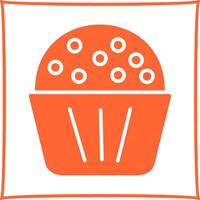 ícone de vetor de muffin de chocolate