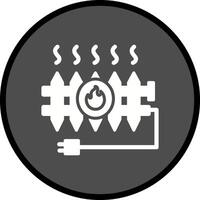 ícone de vetor de radiador de calor