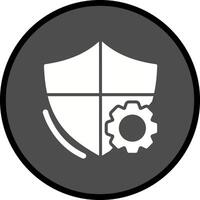 ícone de vetor de configurações de escudo