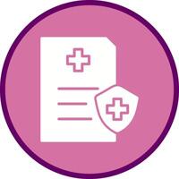 ícone de vetor de seguro de saúde