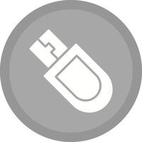 ícone de vetor de dispositivo usb bitcoin