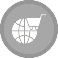 ícone de vetor de compras do mundo