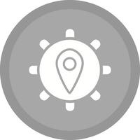 ícone de vetor de configurações de localização