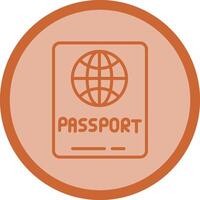 ícone de vetor de passaporte