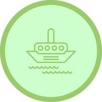 ícone de vetor de navio a vapor