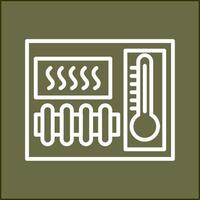 ícone de vetor de elemento de aquecimento