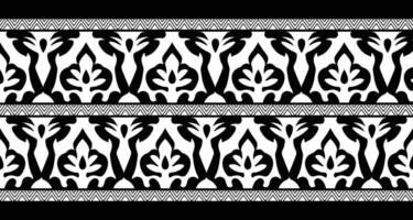 têxtil tecido fronteira motivo padronizar para uma geométrico oriental desatado padronizar. fronteira decoração. Projeto para fundo, papel de parede, vetor ilustração, têxtil, batik, tapete, tecido, roupas