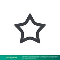 simples Estrela forma ícone vetor logotipo modelo ilustração Projeto. vetor eps 10.