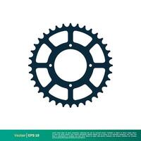 engrenagem bicicleta ícone vetor logotipo modelo ilustração Projeto. vetor eps 10.