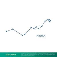 hidra - constelação Estrela ícone vetor logotipo modelo ilustração Projeto. vetor eps 10.