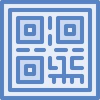 ícone de vetor de código qr