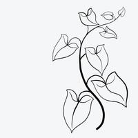 hera floral desenho ornamento decorativo design plano. vetor