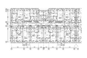 arquitetônico chão plano, apartamento disposição, projeto. vetor ilustração