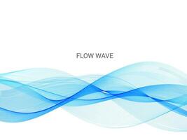 fundo de onda padrão de curva azul decorativo elegante abstrato vetor