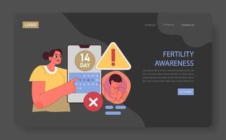 tipos do contracepção. ilustração vitrines fertilidade consciência vetor