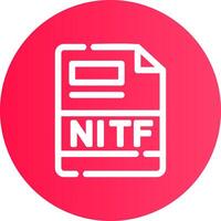 nitf criativo ícone Projeto vetor