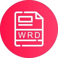 wrd criativo ícone Projeto vetor