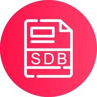 sdb criativo ícone Projeto vetor