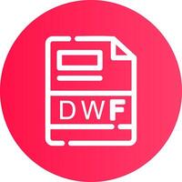 dwf criativo ícone Projeto vetor