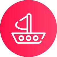 barco criativo ícone Projeto vetor