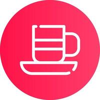 design de ícone criativo de xícara de chá vetor