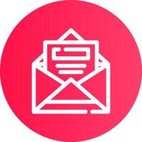 aberto o email criativo ícone Projeto vetor