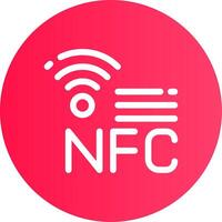 nfc criativo ícone Projeto vetor