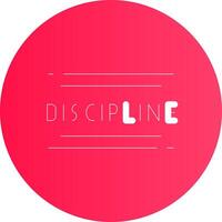 disciplina criativo ícone Projeto vetor