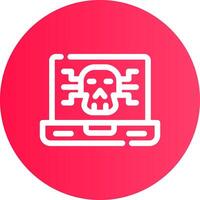 design de ícone criativo de malware vetor