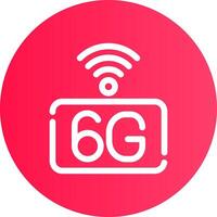 6g rede criativo ícone Projeto vetor