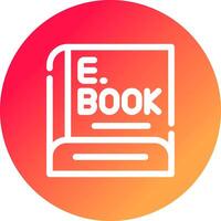 ebook criativo ícone Projeto vetor