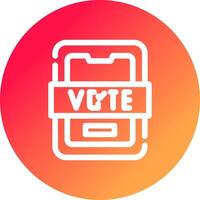 votar design de ícone criativo vetor