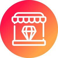 diamante fazer compras criativo ícone Projeto vetor