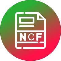 ncf criativo ícone Projeto vetor