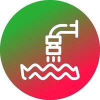 design de ícone criativo de águas residuais vetor