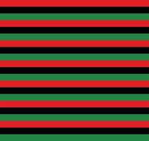 padrão sem emenda das cores da bandeira pan-africana - faixas horizontais vermelhas, pretas e verdes. linhas geométricas bandeira afro-americana, pano de fundo preto da bandeira da libertação. kwanzaa, mês da história negra, design do décimo primeiro ano vetor