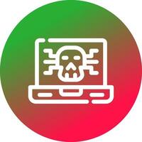 design de ícone criativo de malware vetor