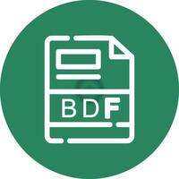 bdf criativo ícone Projeto vetor