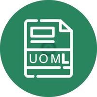 uoml criativo ícone Projeto vetor