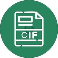 cif criativo ícone Projeto vetor