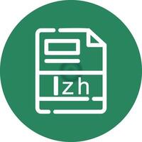 lzh criativo ícone Projeto vetor