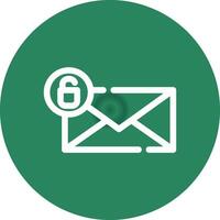 desbloquear design de ícone criativo de e-mail vetor