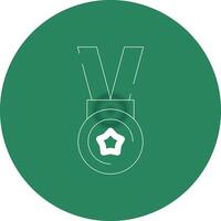 design de ícone criativo de medalha vetor