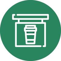 café fazer compras criativo ícone Projeto vetor