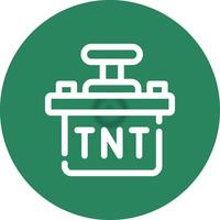 design de ícone criativo tnt vetor