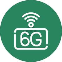 6g rede criativo ícone Projeto vetor