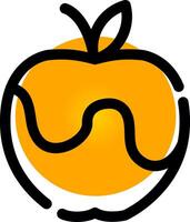 design de ícone criativo de maçã vetor