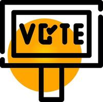 votar design de ícone criativo vetor