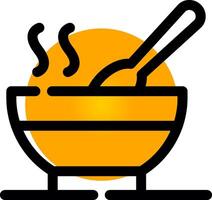 design de ícone criativo de sopa quente vetor
