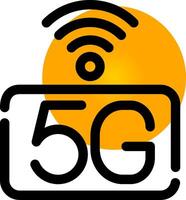 5g rede criativo ícone Projeto vetor